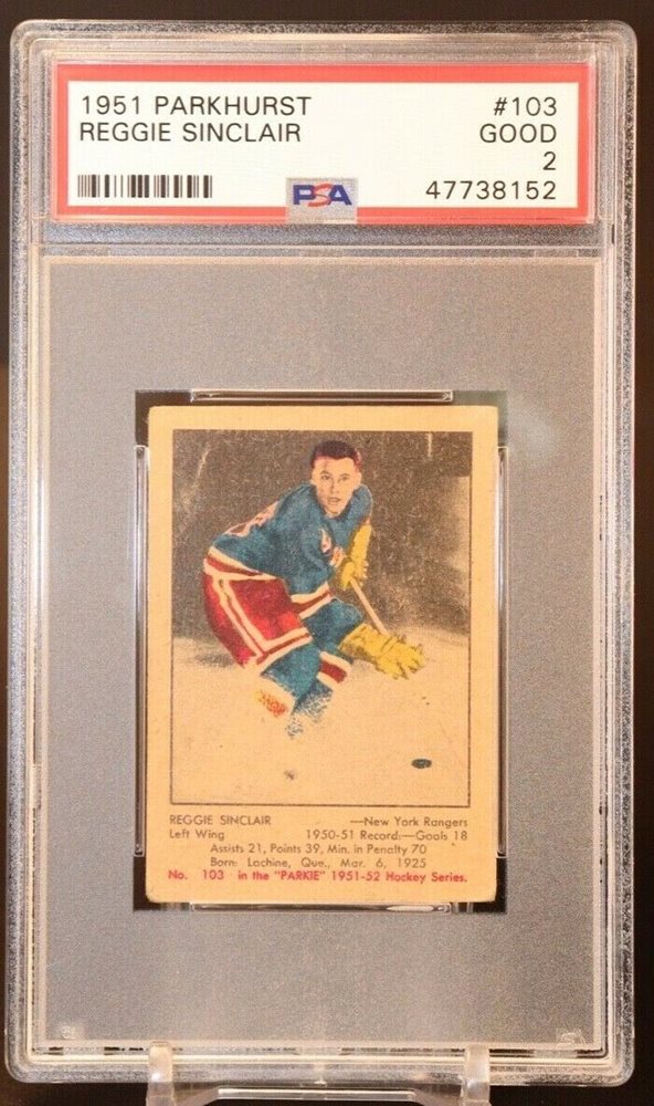 Auction Prices Realized Hockey Cards 1951 Parkhurst Reggie Sinclair
