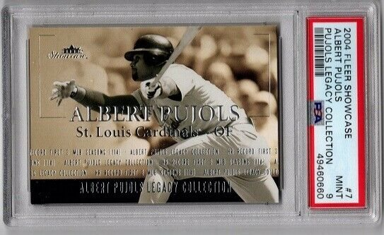 ALBERT PUJOLS auto Fleer Showcase Rookie
