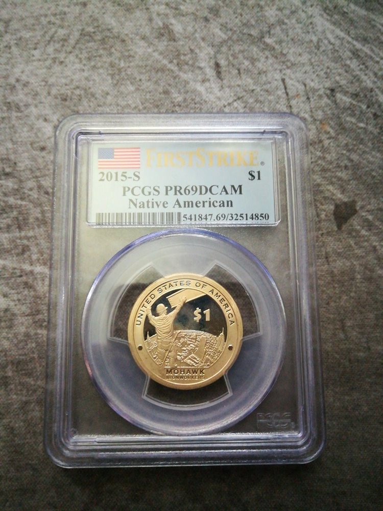 2015-S PROOF Sacagawea Native American Dollar Coin PCGS PR69DCAM FIRST STRIKE