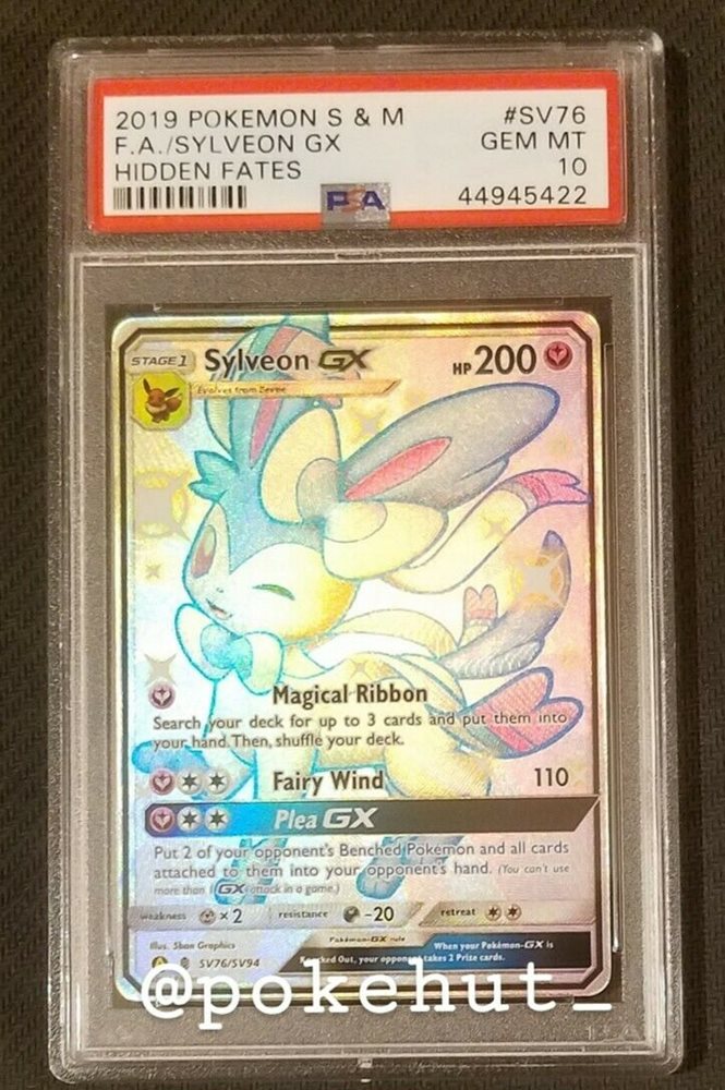 Sylveon GX SV76//SV94 Hidden Fates Shiny Vault Rare Pokemon Card NM
