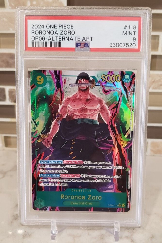ミラバト onepiece ワンピース zoro ゾロ　psa9 2024 ONE PIECE JPN OP09-EMPERORS IN THE NEW WORLD #067 ZORO