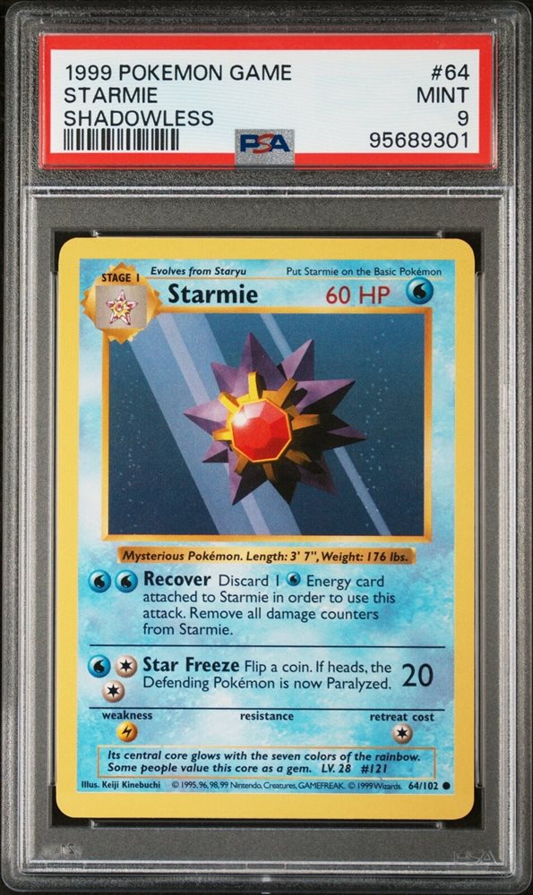 Auction Prices Realized Tcg Cards 1999 Pokemon Game Starmie