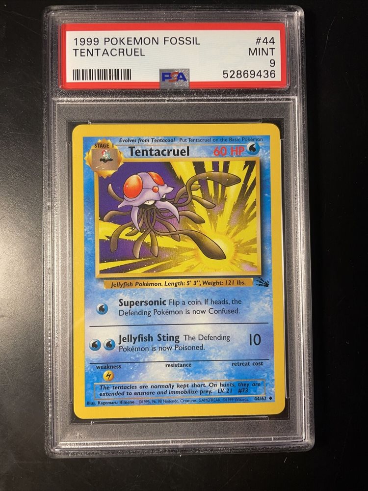 pokemon card tentacruel Pokémon Card Tentacruel #73 TV Animation Blue Logo 1st Print ENG L0152 –  AGS Collectibles main image 1