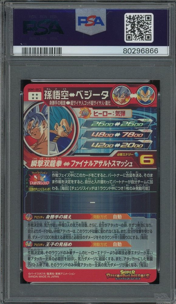 Auction Prices Realized Tcg Cards 2022 SUPER DRAGON BALL