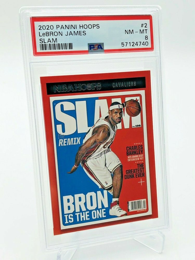 slam lebron james card
