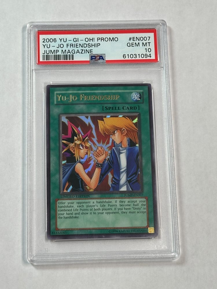 （PSA8）遊戯王 YU-GI-OH YU-JO FRIENDSHIP 友情 Yugioh Japanese YCB-001 Yu-Jo Friendship Ultra | eBay