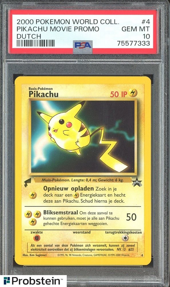 Auction Prices Realized Tcg Cards 2000 POKEMON PIKACHU WORLD
