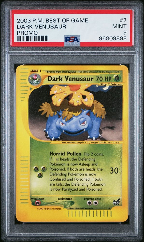 Auction Prices Realized Tcg Cards 2003 POKEMON BEST OF GAME