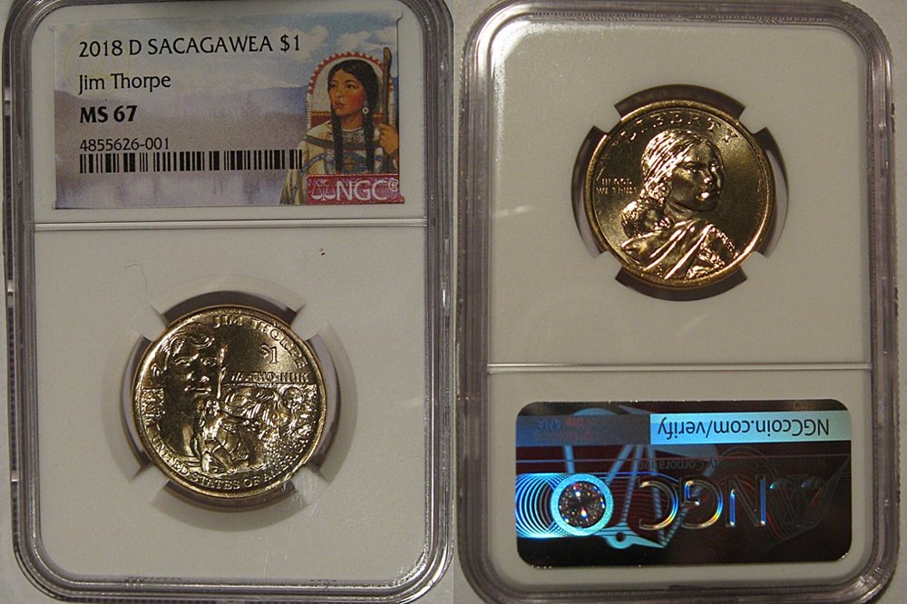 2017-D Sacagawea Dollar MS67 PCGS First Strike Mint State 67 Position A