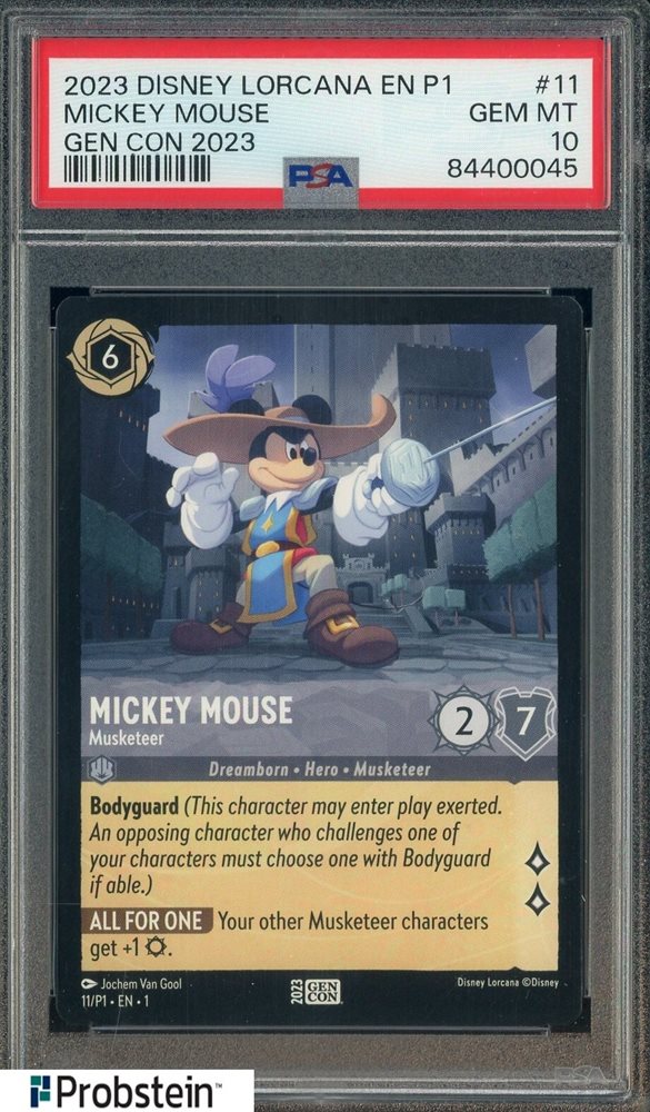 MICKEY MOUSE gencon プロモ psa10 【ロルカナ】 Auction Prices Realized Tcg Cards 2023 DISNEY LORCANA EN P1