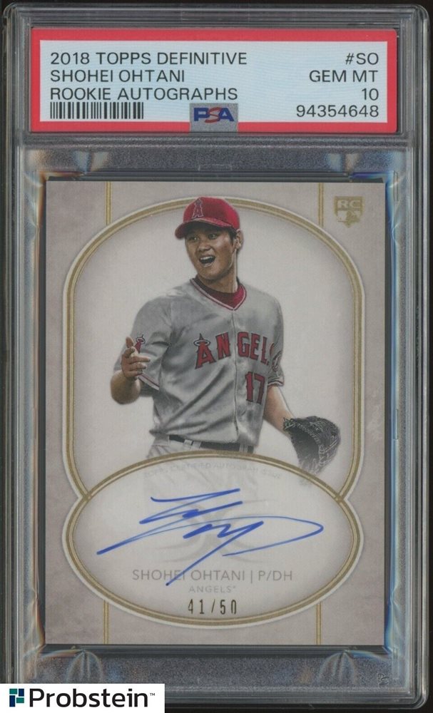 SHOHEI OHTANI 2018 TOPPS STADIUM CLUB AUTOGRAPH AUTO ROOKIE