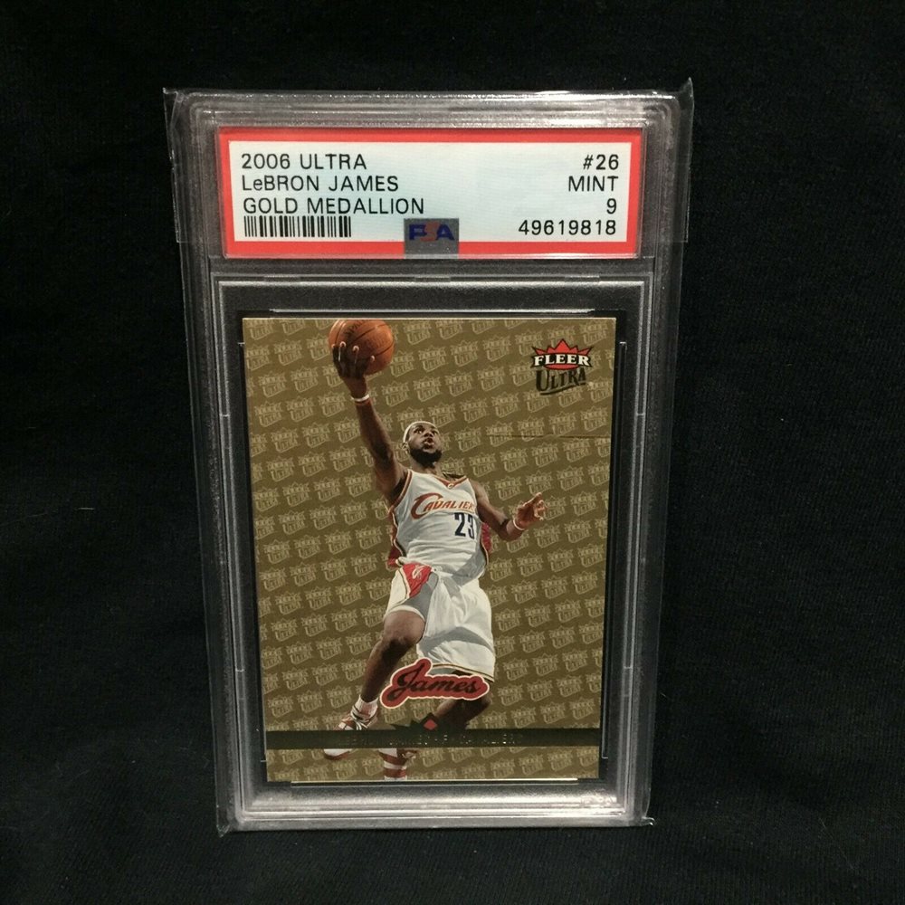 2006 LEBRON JAMES GOLD MEDALLION PSA 9