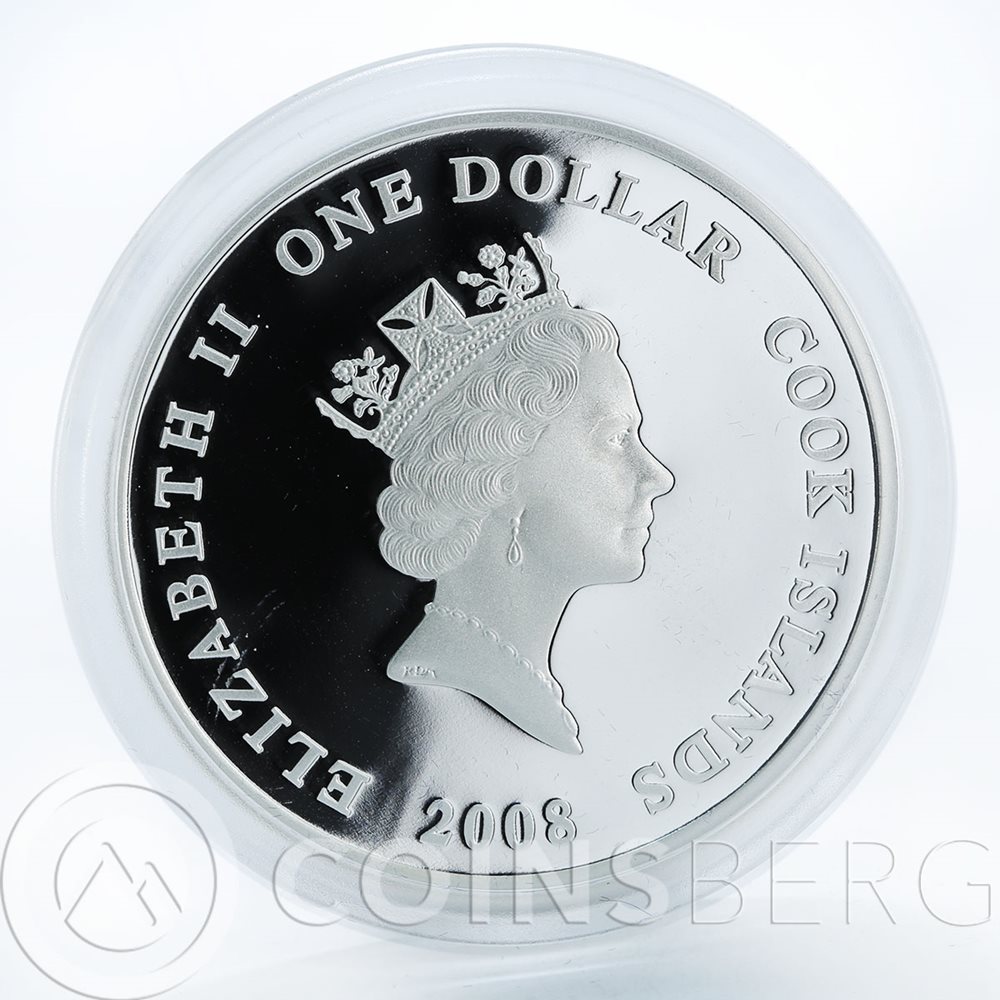 Cook Islands 2008 $1 Antonov An-148 Colt 1 Oz Silver Proof Coin