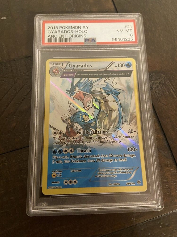 PSA10 2015 Pokémon XY Gyarados 21/98 Gyarados 2015 XY: Ancient Origins #21/98 Holo Price Guide