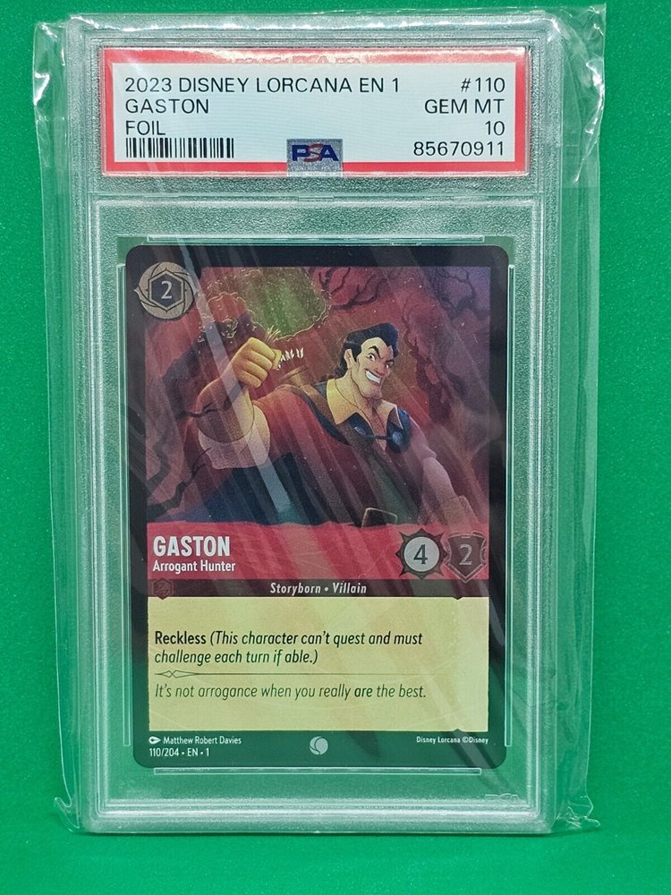 Auction Prices Realized Tcg Cards 2023 DISNEY LORCANA EN 1-THE FIRST  CHAPTER Gaston - Arrogant Hunter