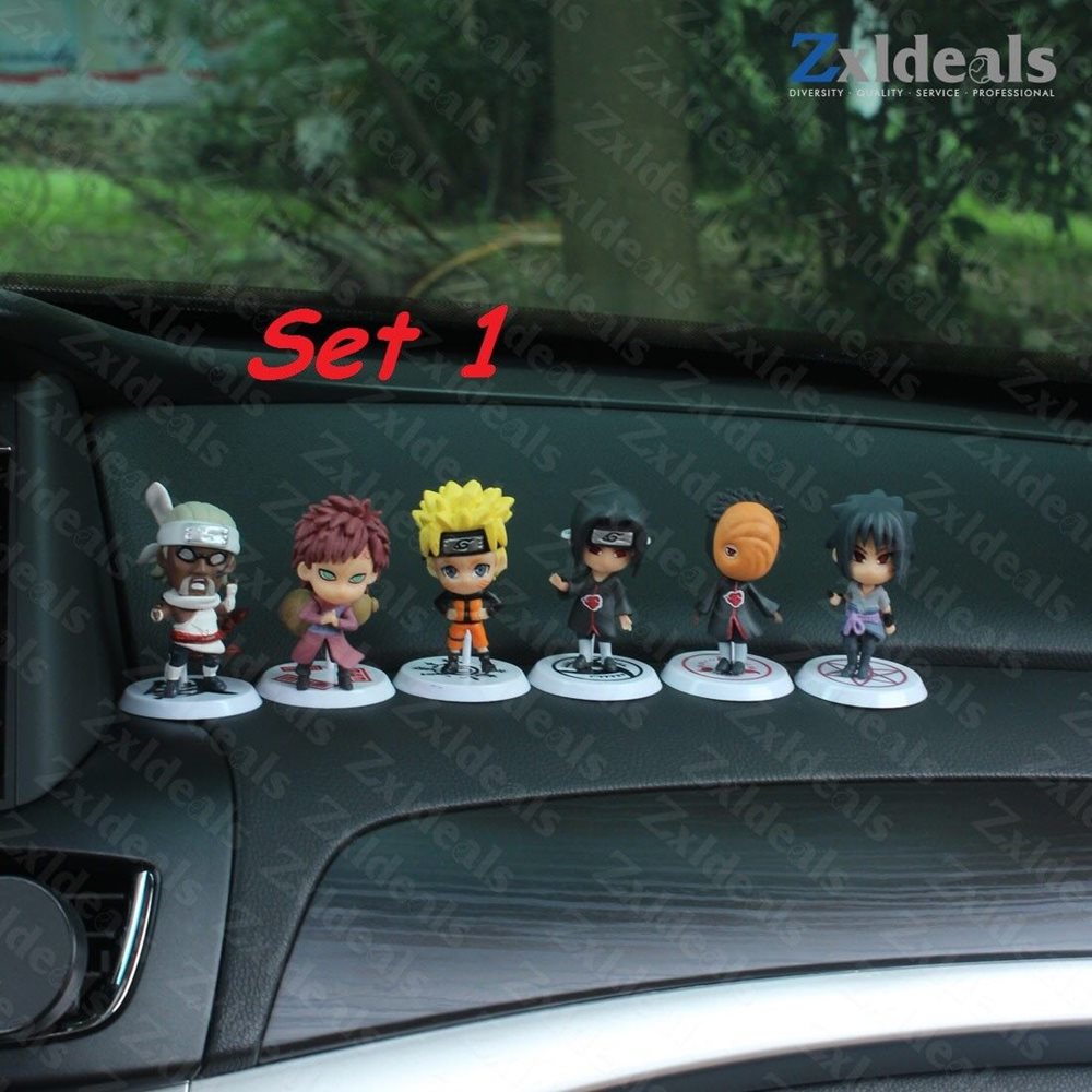 Naruto Mini Figure Dashboard Set Statue Display Toys Mo