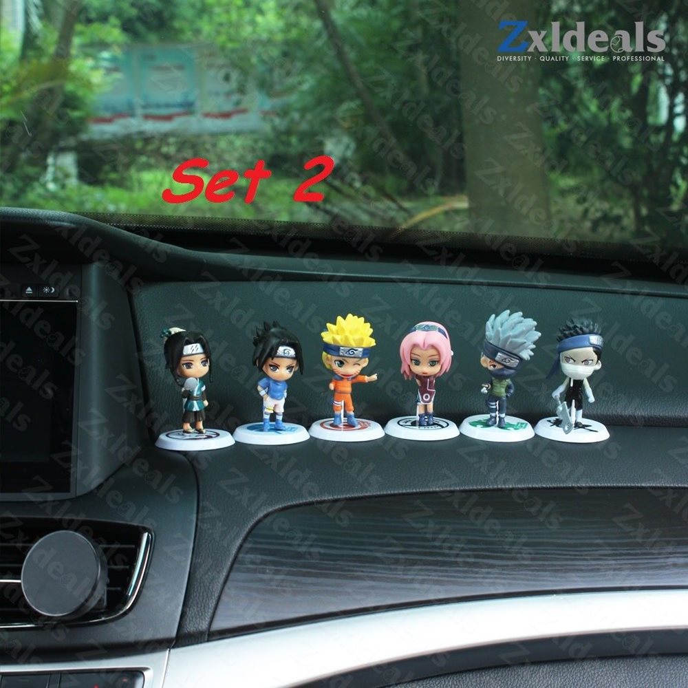 Naruto Mini Figure Dashboard Set Statue Display Toys Mo