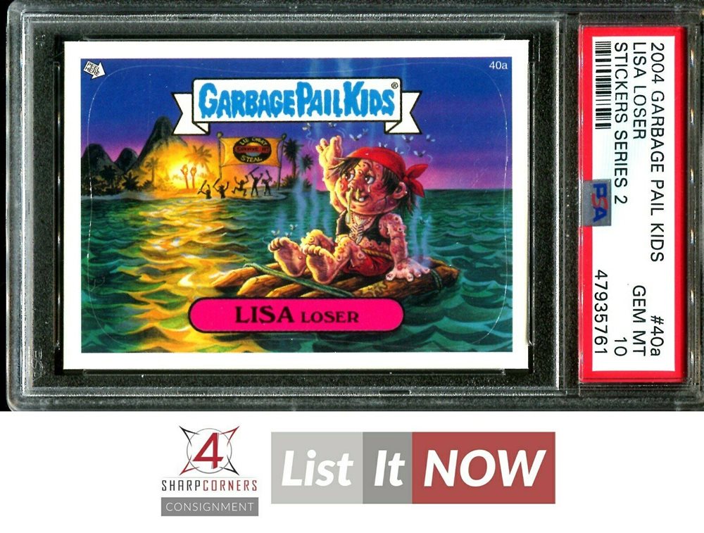 2004 Topps Garbage Pail Kids Stickers Series 2 #40a Lisa Loser front