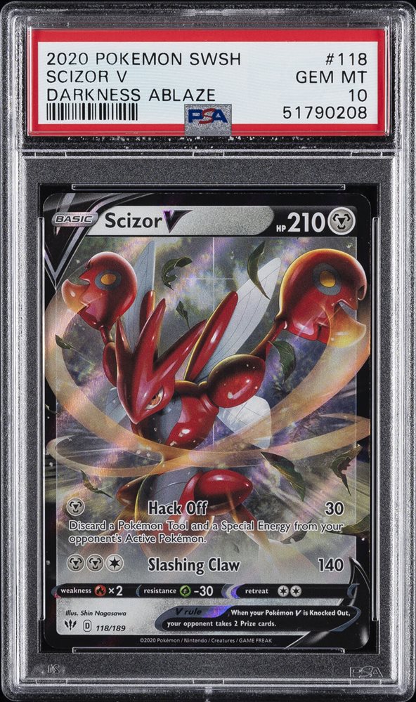 scizor v pokemon card 2001 Pokemon Pokemon Card VS 1st Edition #013/141 Bugsy's Scizor Holo Burbank Cards