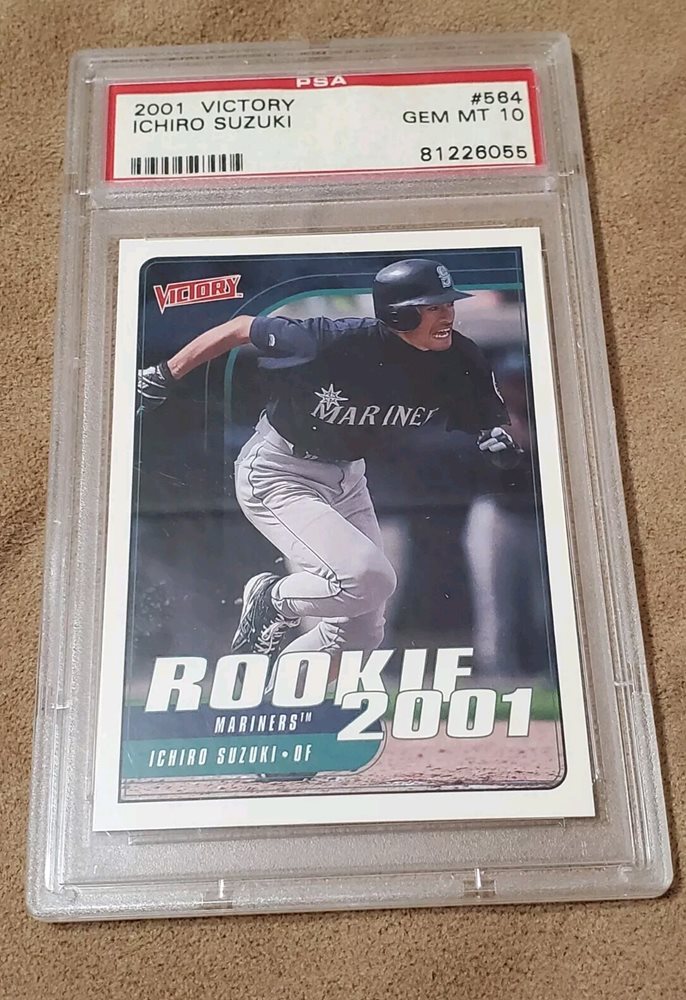 その他 2001 UD VICTORY ICHIRO USED BAT BGS 9.5 Ichiro Suzuki 2001 Upper Deck Victory #564 Rookie Card Rc