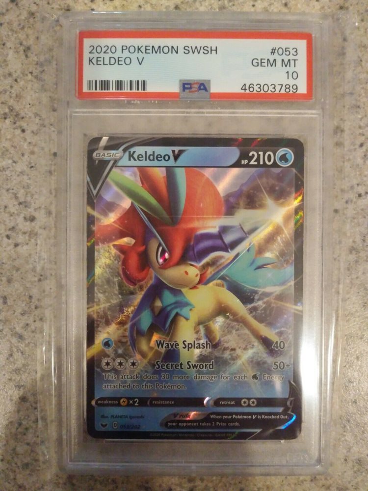 keldeo v pokemon card Keldeo V SSH 053 EN NM
