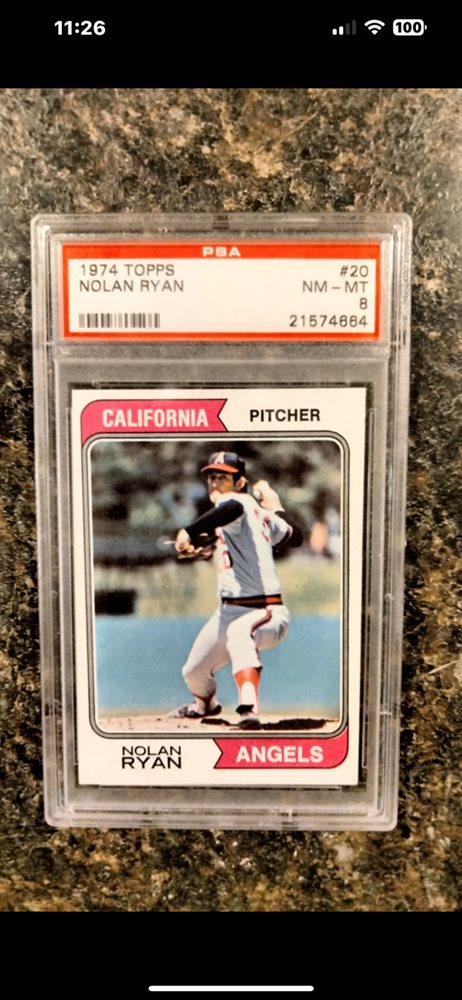 1974 Topps NOLAN RYAN PSA 8 ビンテージ MLB 1974 Topps Nolan Ryan | PSA CardFacts®