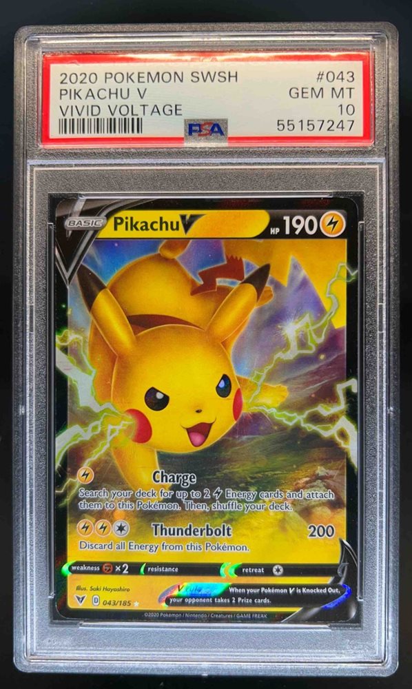 ポケモンカードゲーム PIKACHU V PSA10 PSA10】ピカチュウV SR【ポケモンカード】PIKACHU V スタート