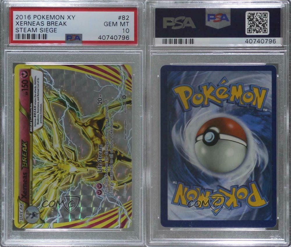 2016 Pokémon XY-Steam Siege #82 Xerneas BREAK PSA 10 GE
