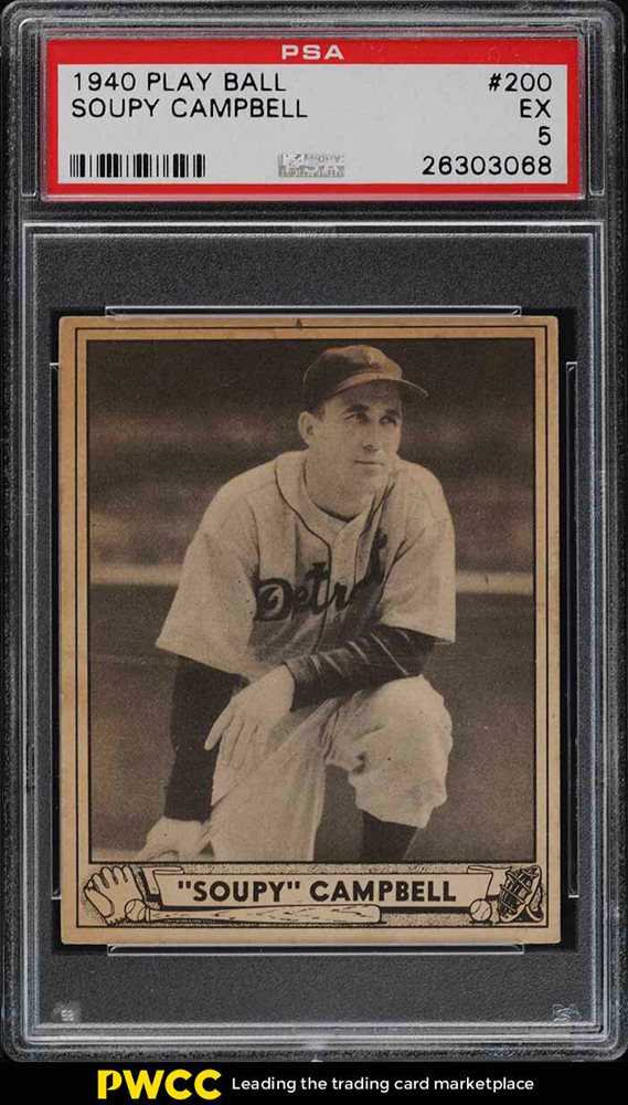 Auction Prices Realized Baseball Cards 1940 Play Ball Soupy Campbell
