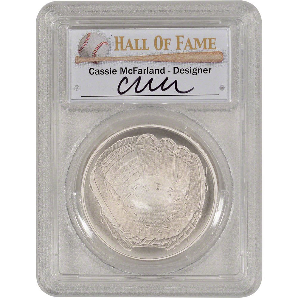 2014-P Baseball Hall of Fame HOF Commemorative Dollar MS-69 PCGS First Strike