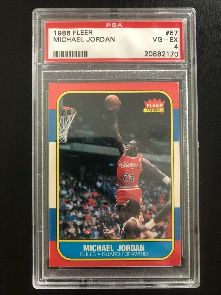 michael jordan rookie card psa 4