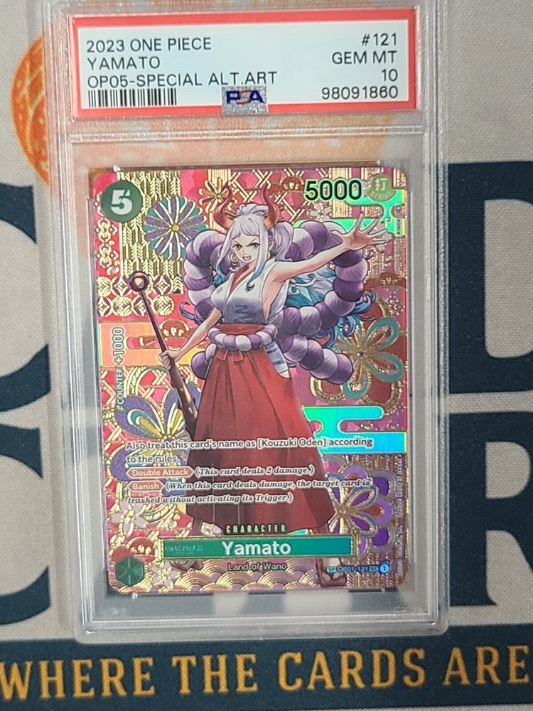 PSA 10 Yamato P-046 Promo Japanese ONE PIECE Card Magazine