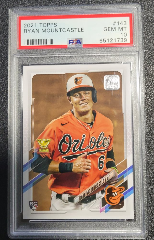 その他 Ryan Mountcastle RC Autograph Topps 2021 Topps Ryan Mountcastle Rookie RC #143 PSA 10 GEM MT
