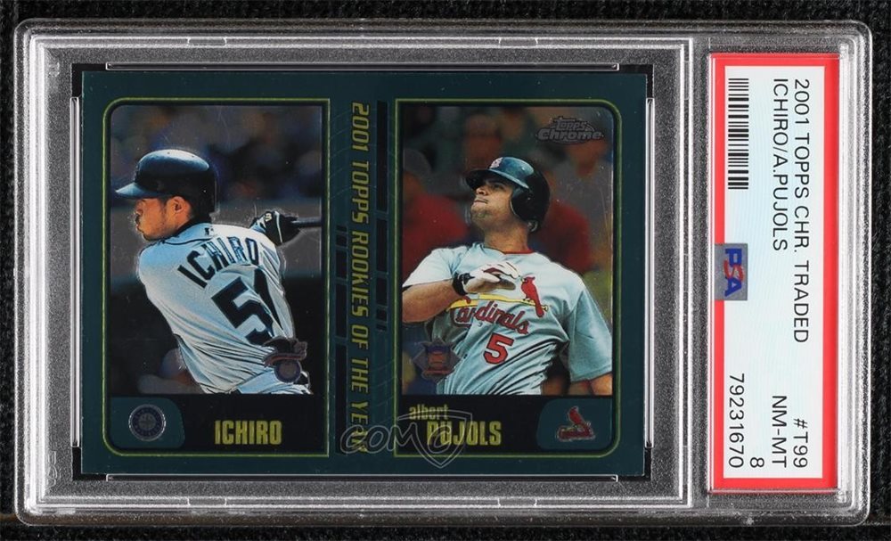 その他 MLB ichiro&pujols rookiecard !!!!!chrome Albert Pujols 2001 Topps Chrome Traded #T99 Rookies of the