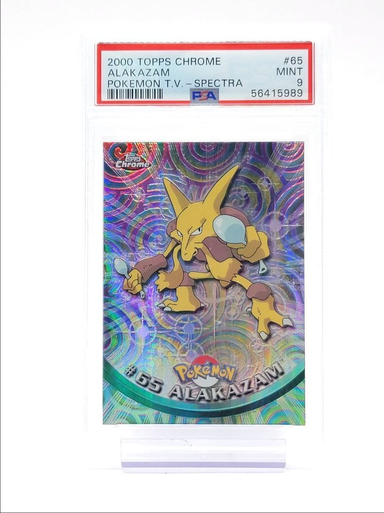 【PSA8】ドククラゲ 英語 topps chrome POKEMON TV 2000 Topps Chrome Pokemon T.v. 54 Psyduck Tekno PSA 8 Graded Card