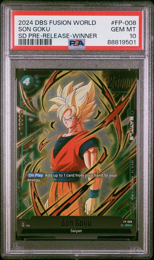 2024 PSA 10 Dragon Ball Fusion World Goku Black Super Rare