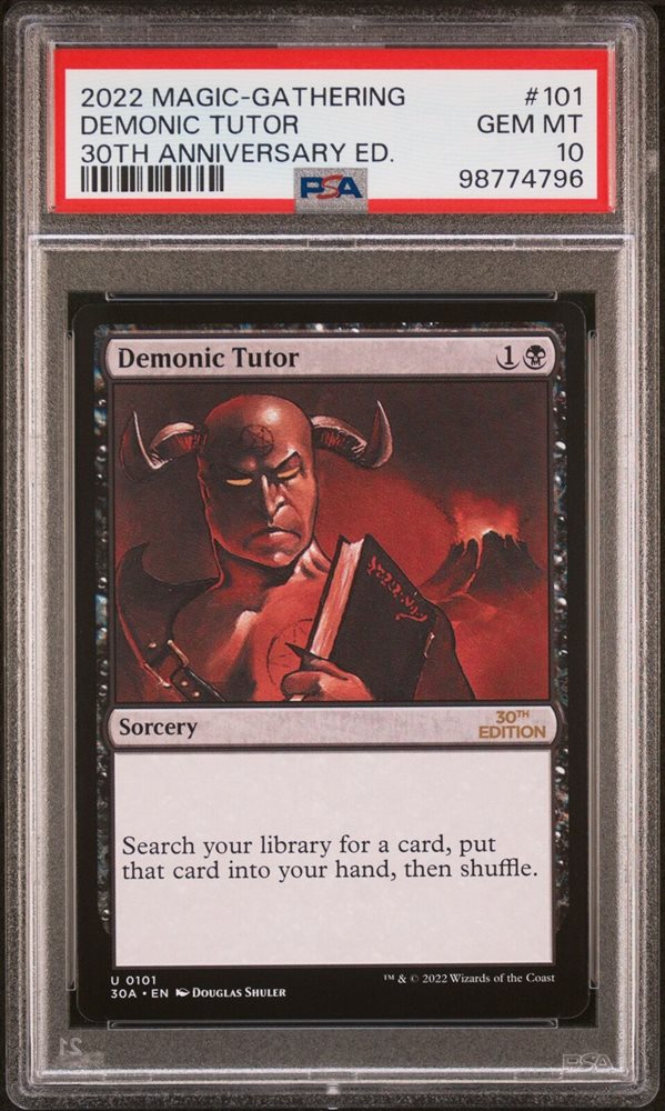 PSA10 旧枠 悪魔の教示者 Demonic Tutor 30th PSA10 旧枠 悪魔の教示者 Demonic Tutor 30th - メルカリ