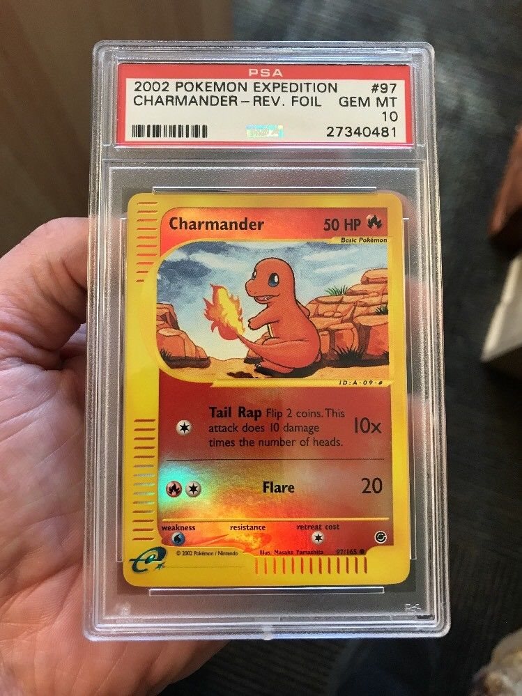 2002 charmander pokemon card PSA Graded Guard Compatible Acrylic Display Case  Erika's Invitation
