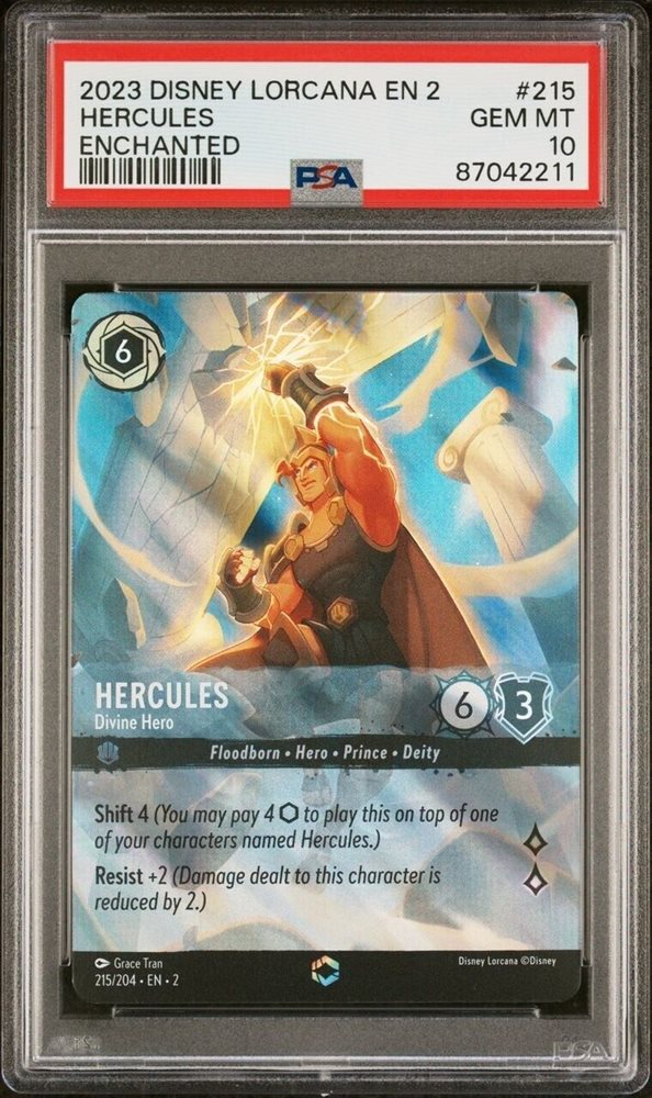 ロルカナ　ヘラクレス　エンチャンテッド　psa10 Auction Prices Realized Tcg Cards 2023 DISNEY LORCANA EN 2