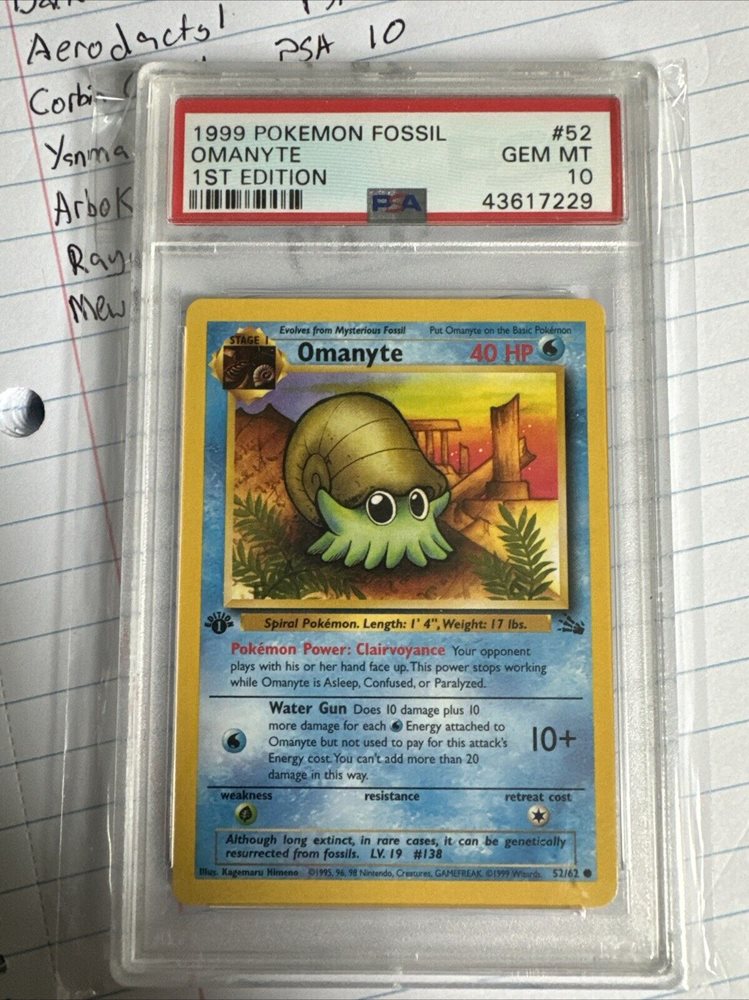 eBay Auction Item 176448012280 Tcg Cards 1999 Pokemon Fossil