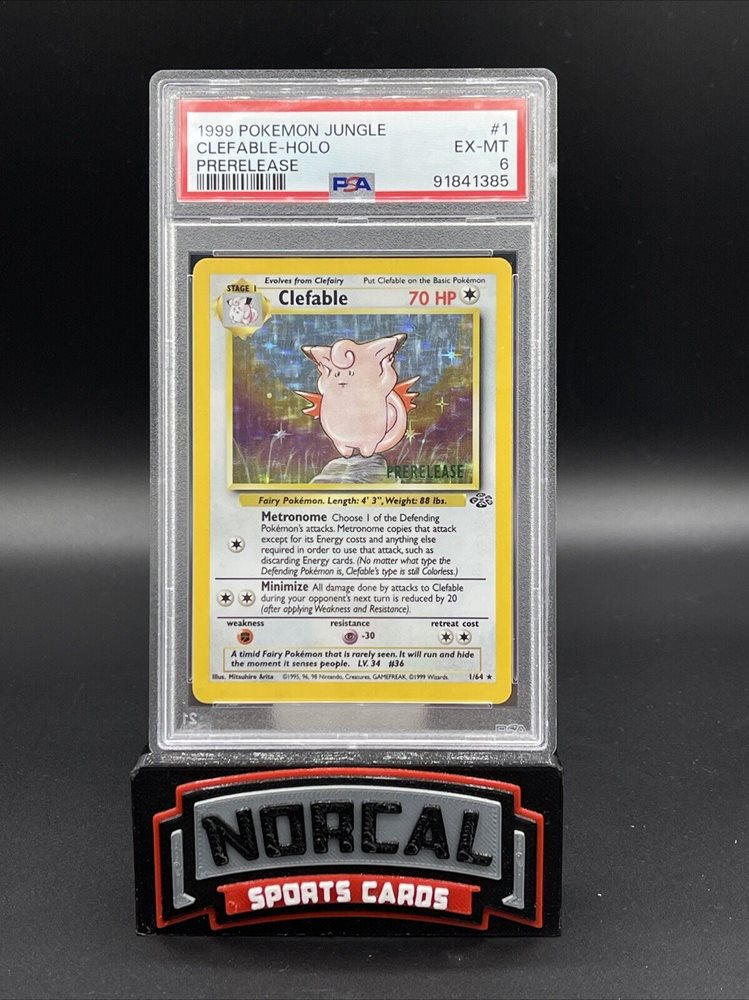 thumbnail image 2 of Clefable (17/64) Jungle Set Rare Pokémon Card - Vintage WOTC, Non Holo, Great Condition! 2 of 5