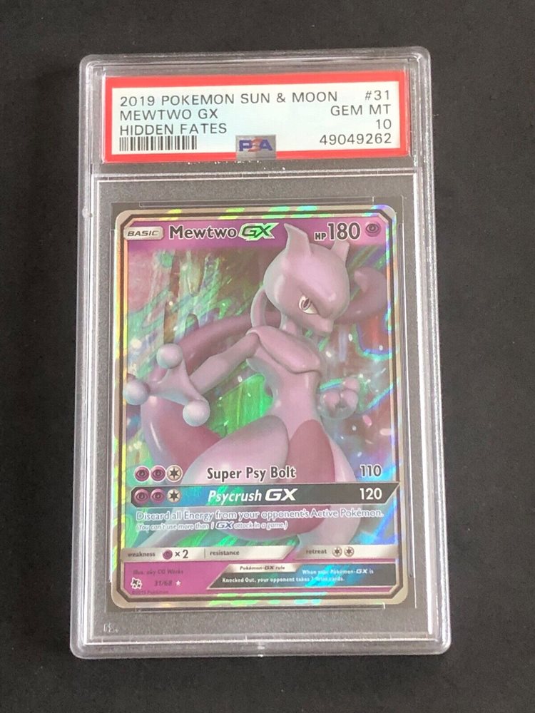 mewtwo pokemon card 2019 PSA 10 - Mewtwo & Mew GX - SM191 main image 0