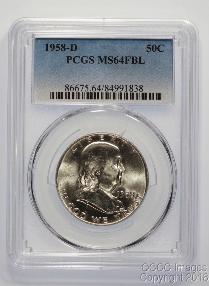 1963 Franklin Half Dollar NGC MS64 Estate Fresh Midwest Half Dollar