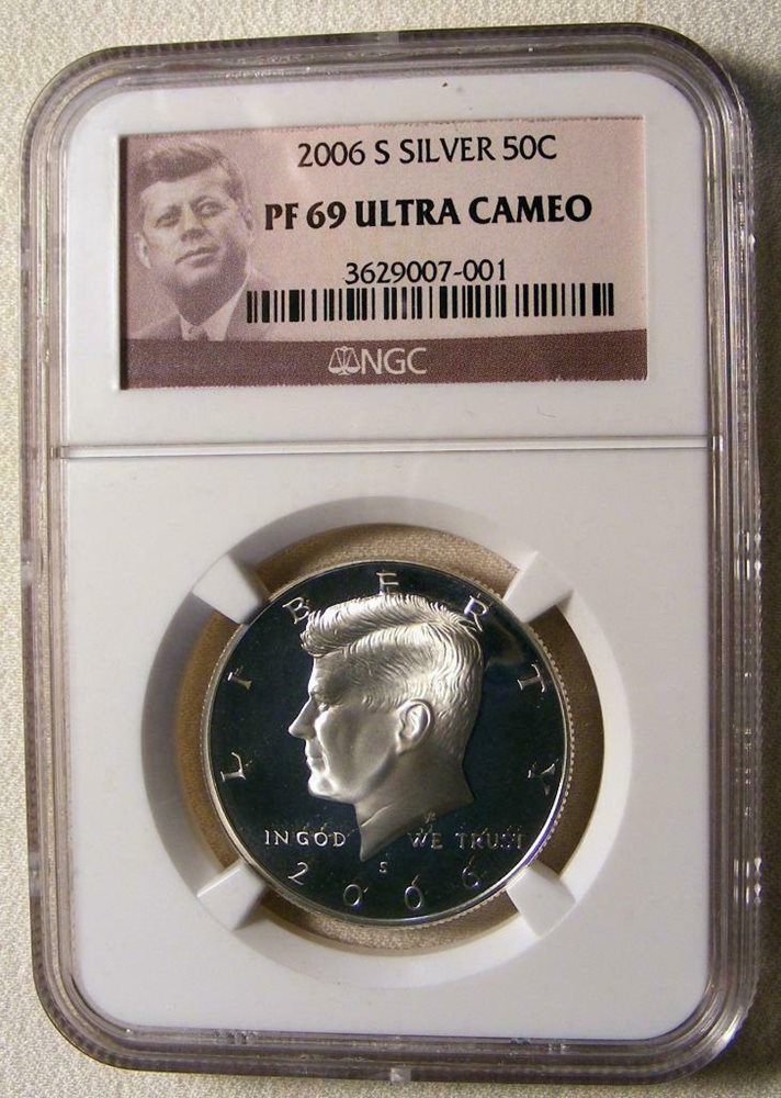 2006-S Silver 50C Kennedy Half Dollar Proof PCGS PR69DCAM