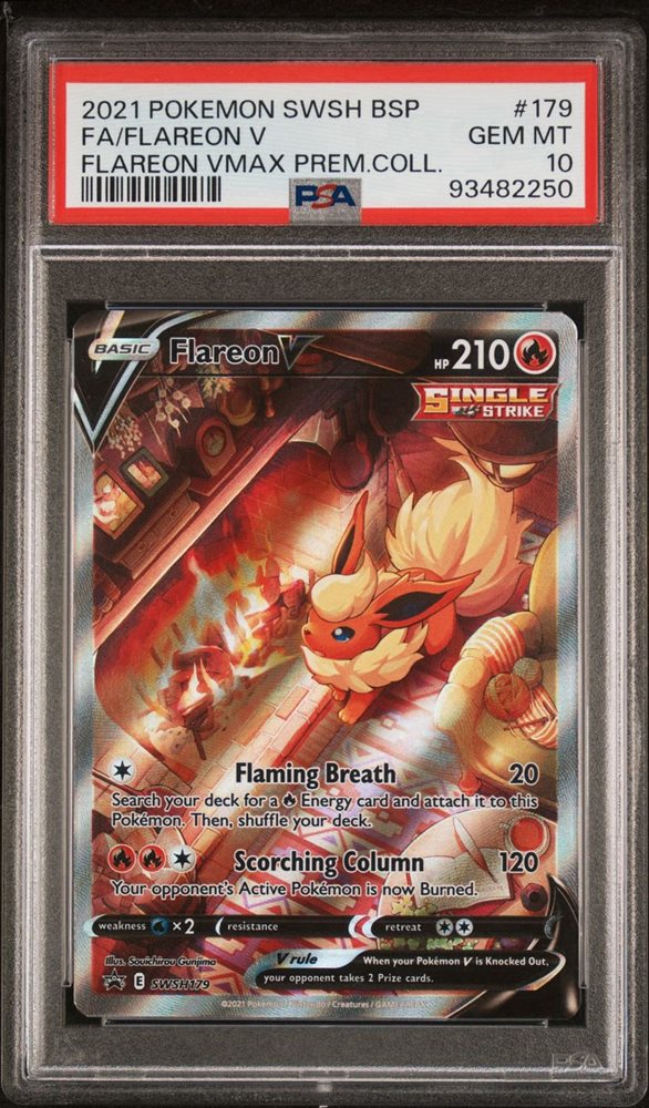 2021 ポケモン フレアオンV PSA 10 Auction Prices Realized Tcg Cards 2021 POKEMON SWSH BLACK