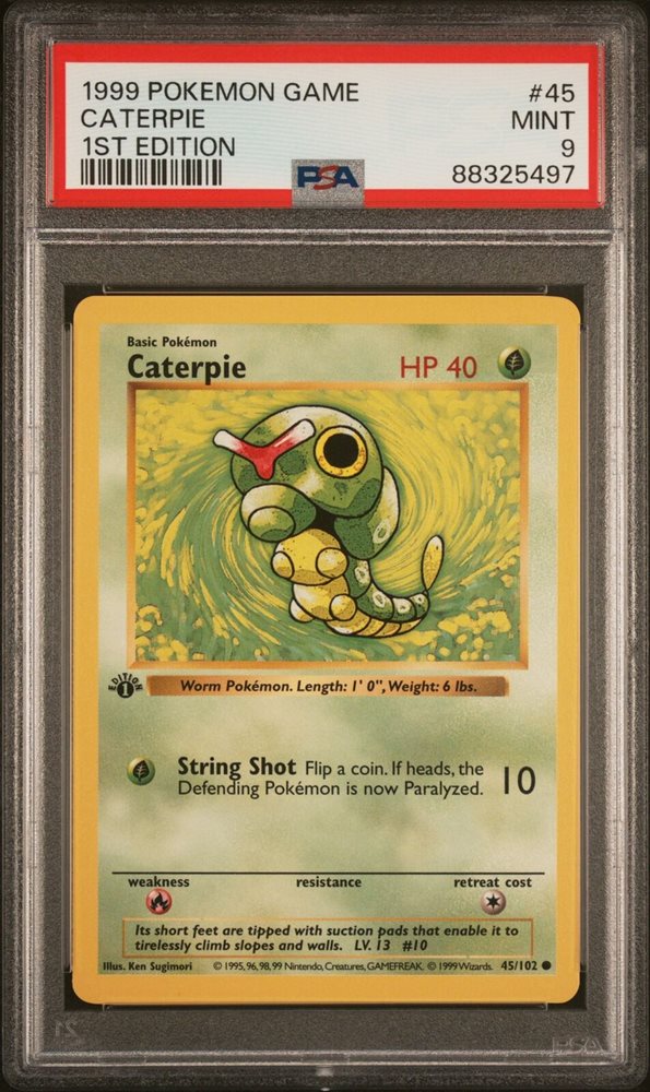 Auction Prices Realized Tcg Cards 1999 POKEMON GAME Caterpie