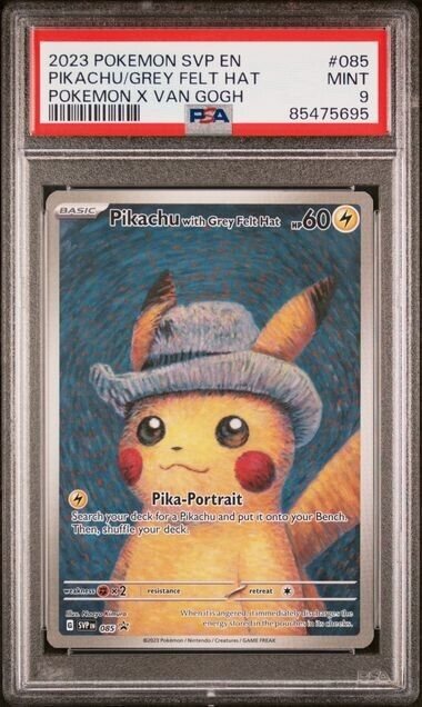 ars10 ゴッホピカチュウ Pikachu with Grey FeltHat 状態A-〕Pikachu with Grey Felt Hat(未開封/ゴッホピカチュウ