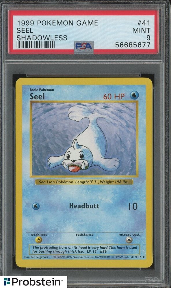 Auction Prices Realized Tcg Cards 1999 POKEMON GAME Seel