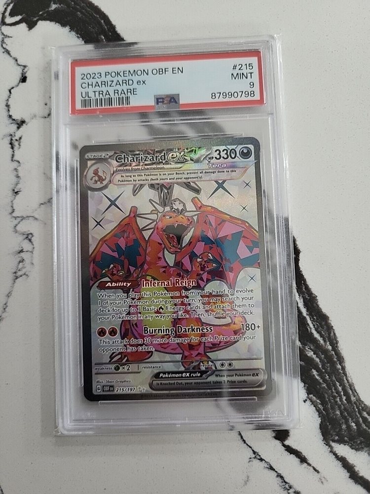 charizard pokemon card price 2023 CGC 10 GEM MINT Japanese Pokemon 2023 Charizard ex 115/190 Shiny Treasure  Sv4a main image 0