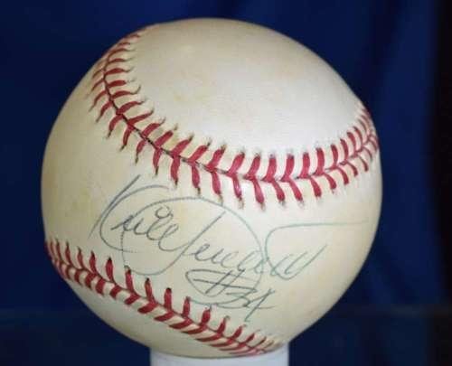 kirby puckett autographed baseball